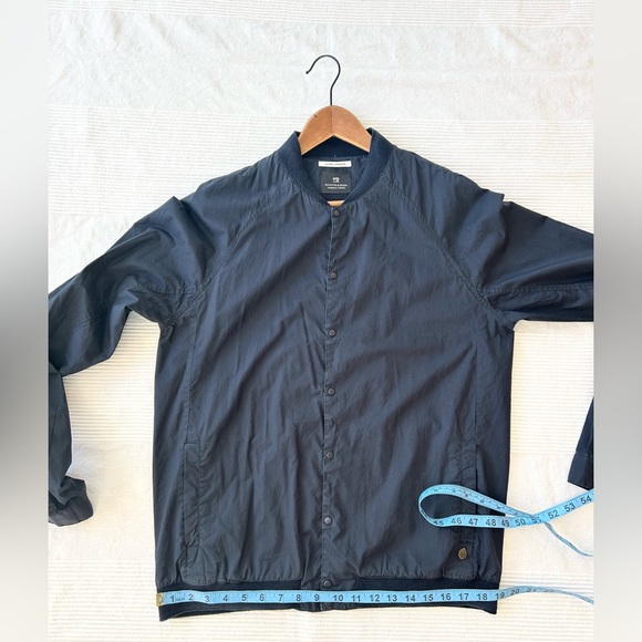 Scotch & Soda Poplin Bomber Shirt in Midnight - Picture 4 of 16